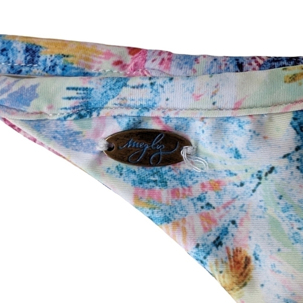 Meg Liz Swimwear Marina Bikini Bottom Swim SZ Small - Picture 3 of 5